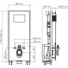 Система инсталляции для унитазов WASSERKRAFT GLAN 66TLT.010.ME.WH.MG01